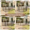 Dog Playpen Indoor Outdoor, 32" Height 8 Panels Fence with Anti-Rust Coating, Metal Heavy Portable Foldable Dog Pen for Large, Medium Small Dogs RV Ya