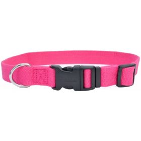 Coastal Pet New Earth Soy Adjustable Dog Collar Fuchsia - 8-12"L x 5/8"W