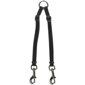 Coastal Pet Two Dog Adjustable Nylon Coupler Black - 24"L x 3/8"W